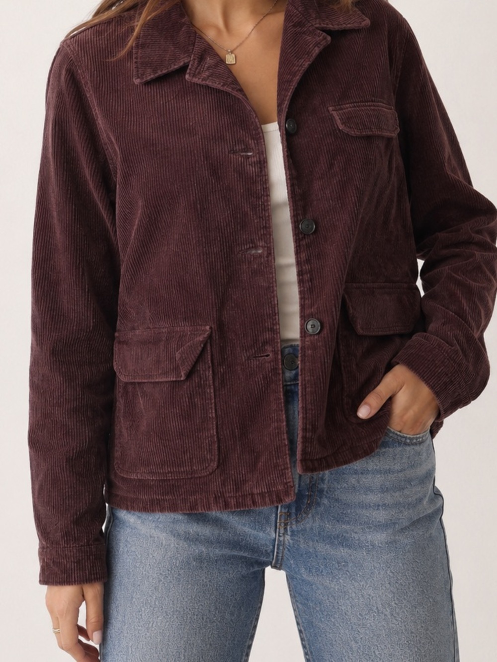 J. Crew Corduroy Jacket Womens Medium Brown Lined Preppy Casual Vintage 90s